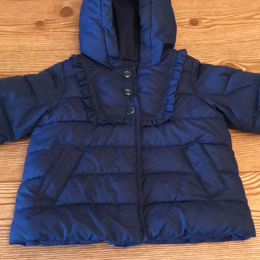 Baby gap navy blue winter fall puffer jacket‎ kids unisex